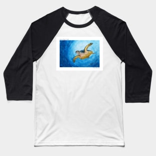 Green Sea Turtle Baseball T-Shirt